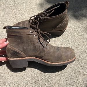 Red Wing Leather Steel Toed WORX Zinc Chukka Boots - Women  7